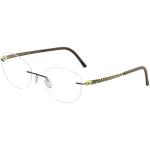 Silhouette Eyeglasses Titan Accent Flora Edition Chassis 4548 Optical Frame - Yellow - Bridge 19 Temple 135mm