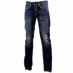 Buffalo By David Bitton Men's Ash X Skinny Stretch Jeans - Indigo Sanded & Painted - 33W x 32L