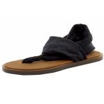 Sanuk Women's Yoga Devine Fashion Sandals Shoes - Black - 10 B(M) US