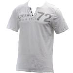 Buffalo By David Bitton Men's Narwayne Short Sleeve Cotton Henley Shirt - White - Small