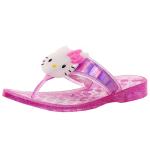 Hello Kitty Girl's HK Jellie Fashion Flip Flops Sandals Shoes - Pink - 3 M US Little Kid