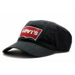 Levi's Boy's Embroidered Levis Logo Cotton Baseball Cap Sz 4/7 - Black - 4/7