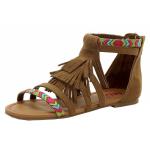 Mia Girl's Skylar Fashion Sandals Shoes - Brown - 4   Big Kid