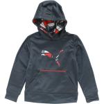 Puma Boy's Camp Printed Colorblock Pullover Hoodie Sweatshirt - Grey - 5