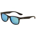 Ray Ban Kids Youth RJ 9052S 9052/S RayBan Sunglasses - Matte Black/Blue Mirror   100S55 - Lens 48 Bridge 16 Temple 130mm