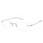 Charmant Eyeglasses TI8600 TI/8600 Titanium Rimless Chassis Optical Frame - Silver   SI - Lens 00 Bridge 19 Temple 140mm