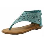 Mia Girl's Amari Chopout Fashion Sandals Shoes - Green - 4   Big Kid