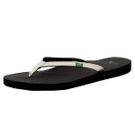 Sanuk Women's Yoga Joy Fashion Flip Flops Sandals Shoes - White - 7