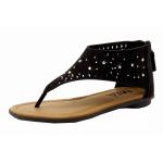 Mia Girl's Amari Chopout Fashion Sandals Shoes - Black - 12   Little Kid