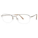 Aristar By Charmant Men's Eyeglasses AR6724 AR/6724 Half Rim Optical Frame - Light Brown   073 - Lens 56 Bridge 18 Temple 145mm