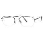 Aristar By Charmant Men's Eyeglasses AR6724 AR/6724 Half Rim Optical Frame - Green - Lens 52 Bridge 18 Temple 140mm