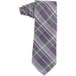 Calvin Klein Men's Graphite Schoolboy Plaid Tie - Fuchsia - 3 Inch