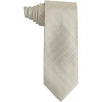 Calvin Klein Men's Silk Etched Windowpane Pattern Tie - Yellow - 3 Inch