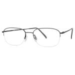 Aristar By Charmant Men's Eyeglasses AR6724 AR/6724 Half Rim Optical Frame - Black - Lens 56 Bridge 18 Temple 145mm