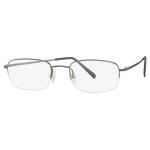 Aristar By Charmant Men's Eyeglasses AR6752 AR/6752 Half Rim Optical Frame - Grey - Lens 50 Bridge 18 Temple 140mm