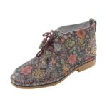 Hush Puppies Women's Cyra Catelyn Suede Ankle Boots Shoes - Black Floral - 7 B(M) US