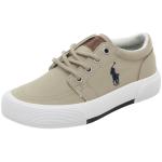 Polo Ralph Lauren Boy's Faxon II Canvas Fashion Sneaker Shoes - Brown - 13 M US Little Kid