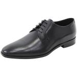 Hugo Boss Men's Square Lace Up Leather Oxfords Shoes - Black - 9 D(M) US
