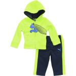 Puma Infant Boy's Cat Logo Full Zip Front Hoodie Sweatshirt & Pant Set - Green - 3 6 Months Infant