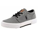 Polo Ralph Lauren Boy's Faxon II Canvas Fashion Sneaker Shoes - Grey - 2   Little Kid