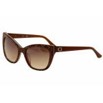 Guess Women's GU7438 GU/7438 Cat Eye Sunglasses - Brown - Lens 54 Bridge 18 Temple 135mm