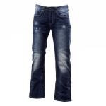 Buffalo By David Bitton Men's Driven X Basic Straight Stretch Jeans - Indigo Distressed Bright Blue - 34W x 32L