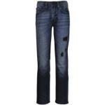 Buffalo By David Bitton Men's Evan Slim Fit Jeans - Rip & Repair Deep Indigo - 36W x 32L