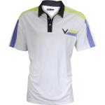 Callaway Men's Printed Block Polo Short Sleeve Shirt - Wild Lime - Classic Fit