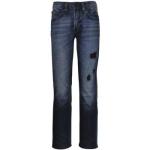 Buffalo By David Bitton Men's Evan Slim Fit Jeans - Rip & Repair Deep Indigo - 34W x 32L