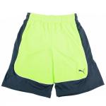 Puma Boy's Color Block Athletic Gym Shorts - Green - 4