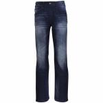 Buffalo By David Bitton Men's Driven X Straight Stretch Five Pocket Jeans - Indigo Distressed Bright Blue - 38W x 30L