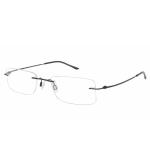 Charmant Eyeglasses TI8600 TI/8600 Titanium Rimless Chassis Optical Frame - Black - Lens 00 Bridge 19 Temple 140mm