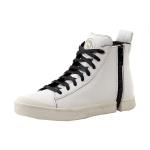 Diesel Men's S Nentish Zip Around High Top Sneakers Shoes - White - 12
