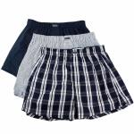 Calvin Klein Men's 3 Pc Classic Fit Cotton Boxers Underwear - Blue - X Large