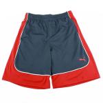 Puma Boy's Color Block Athletic Gym Shorts - Grey - 5