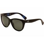 Kaenon Polarized Women's Palisades Fashion Sunglasses - Black/Nickel Grey/Blue 01 - Lens 55 Bridge 18 Temple 139mm