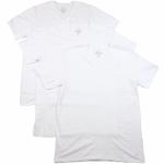 Calvin Klein Men's 3 Pc Cotton Classic Fit V Neck Basic T Shirt - White - Large