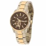 Bulova Men s Automatic Collection 98A140 Rose Gold Silver Analog Watch