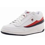 Fila Men's T 1 Mid Lace Up Sneakers Shoes - White/Navy/Red - 9 D(M) US