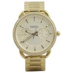 Fossil Women s ES4263 Gold with Gemstones Stainless Steel Analog Watch