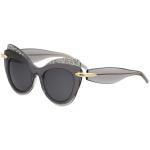 Pomellato Women's PM0002S PM/0002/S Fashion Cat Eye Sunglasses - Grey - Lens 51 Bridge 19 Temple 140mm