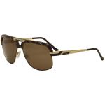 Cazal Legends Men's 986 Retro Aviator Fashion Sunglasses - Tortoise Gold Brown/Brown   003 - Lens 63 Bridge 15 Temple 140mm