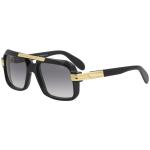 Cazal Legends Men's 663/3 Retro Pilot Sunglasses - Black Gold/Grey Gradient   001/SG - Lens 56 Bridge 18 Temple 140mm