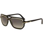 Cazal Men's 9064 Retro Aviator Fashion Sunglasses - Black -  Lens 58 Bridge 20 Temple 135mm