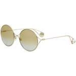 Gucci Women's Sensual Romantic GG0253S GG/0253/S Fashion Round Sunglasses - Gold Multicolor/Gold Gradient   005 - Lens 58 Bridge 20 Temple 135mm