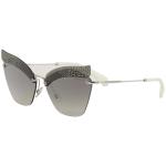 Miu Miu Women's SMU56T SMU/56T Fashion Cat Eye Sunglasses - Transp Grey White/Grey Grad Silver Mir   KJH/5O0 - Lens 63 Bridge 16 B 51.3 ED 68.9 Temple 145mm