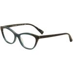 Alain Mikli Women's Eyeglasses A03067 A0/3067 Full Rim Cat Eye Optical Frame - Teal Blue/Black   F107 - Lens 54 Bridge 16 Temple 140mm