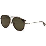 Gucci Women's GG0062S GG/0062/S Square Sunglasses - Ruthenium Brown Havana/Green   002   - Lens 57 Bridge 17 Temple 140mm