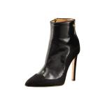 Love Moschino Women's Heart Toe Ankle Boots Shoes - Black/Black Suede - 9 B(M) US/39 M EU