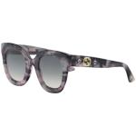 Gucci Women's GG0208S GG/0208/S Fashion Square Sunglasses - Pink Havana/Grey Gradient   004 - Lens 49 Bridge 28 Temple 140mm
